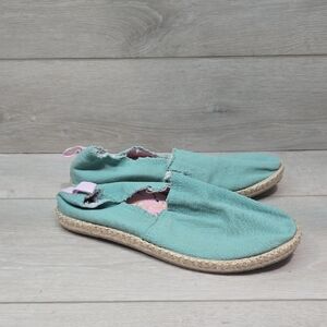 Vionic Beach Women's Lagunq  Casual Espadrille Shoes Mint Green Loafer Sz 8